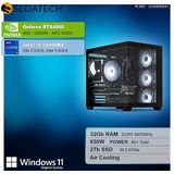 Sedatech - Pro Gaming PC Maxi Vision - Desktop Computer - Intel i9-14900KF - Geforce RTX4060 - 32Gb DDR5 - 2Tb SSD M.2 - Windows 11
