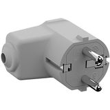 Connector - Grijs - Kunststof - CEE 7/7 Schuko