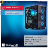 Sedatech Pro Gaming PC - ATX Premium - Intel i5-14400F - Radeon RX 9070XT - 32GB DDR5 - 2TB SSD M.2 - Desktop Computer