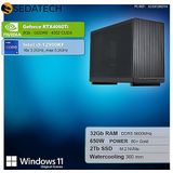 Sedatech Mini-PC Werkstation - Waterkoeling - Micro ATX - Intel i9-12900KF - Geforce RTX4060Ti - 32Gb DDR5 - 2Tb SSD M.2 - Windows 11
