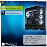 Sedatech - Advanced Gaming PC - Waterkoeling - Intel Core Ultra 9 285K - Geforce RTX4060 - 32Gb DDR5 - 2Tb SSD M.2 - Windows 11 - Desktop computer