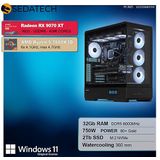 Sedatech - Advanced Gaming PC - Waterkoeling XL Vision - AMD Ryzen 5 7600X3D - 32Gb DDR5 - 2Tb SSD M.2 - Desktop computer