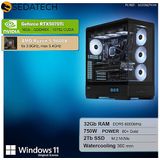 Sedatech - Pro Gaming PC - Waterkoeling XL Vision - AMD Ryzen 5 9600X - Geforce RTX5070Ti - 32Gb DDR5 - 2Tb SSD M.2 - Windows 11 - Desktop computer