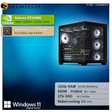 Sedatech Pro Gaming PC - Waterkoeling - AMD Ryzen 7 7700X - Geforce RTX5080 - 32Gb DDR5 - 2Tb SSD M.2 - Desktop computer