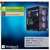 Sedatech - Pro Gaming PC - Waterkoeling - AMD Ryzen 9 7900X - Geforce RTX5080 - 64GB DDR5 - 2TB SSD M.2 - Windows 11 - Desktop computer