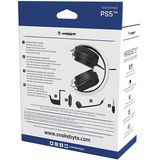 Snakebyte - PS5 Headset 5 - Gaming Koptelefoon - Zwart/Wit - 40 mm Audiodriver, Afneembare Microfoon