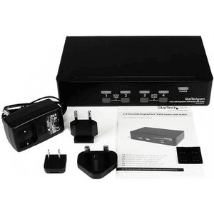 StarTech.com 4-poort USB DisplayPort KVM-switch met Audio