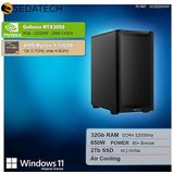 Sedatech - Silent Gaming PC - AMD Ryzen 9 5900X - Geforce RTX3050 - 32Gb RAM - 2Tb SSD M.2 - Windows 11 - Desktop computer