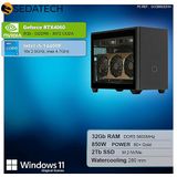 Sedatech Gaming Mini-PC - Waterkoeling - Intel i5-14400F - Geforce RTX4060 - 32Gb DDR5 - 2Tb SSD M.2 - Windows 11