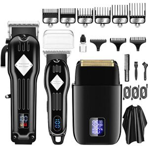 INF - JX973-11D - Tondeuse - Zwart - Kappersset met Accessoires