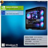 Sedatech Pro Gaming PC Waterkoeling Large Vision - Intel i9-14900KF - Geforce RTX5090 - 64Gb DDR5 - 2Tb SSD M.2 - Desktop computer