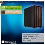 Sedatech - Werkstation Premium - Desktop Computer - AMD Ryzen 7 7700X - Geforce RTX5070Ti - 32Gb DDR5 - 2Tb SSD M.2 - Windows 11