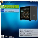 Sedatech - Gaming Mini-PC - Waterkoeling - Intel i9-14900KF 24x 3.2GHz - Geforce RTX4060 - 32Gb DDR5 - 2Tb SSD M.2 - Windows 11