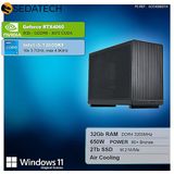 Sedatech Mini-PC Werkstation - Micro ATX - Intel i5-12600KF - Geforce RTX4060 - 32Gb RAM - 2Tb SSD M.2 - Windows 11 - Desktop computer