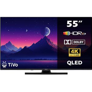 Horizon Smart TV 55 inch QLED - 4K ULTRA HD Televisie - XT Line - WiFi - Netflix - Voice Assistant - Ultra Narrow Design