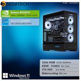 Sedatech - Advanced Gaming PC - Waterkoeling XL Vision - Intel i5-14600KF - Geforce RTX5070 - 32Gb DDR5 - 2Tb SSD M.2 - Desktop computer