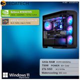 Sedatech - Pro Gaming PC - Waterkoeling - AMD Ryzen 5 7600X3D - Geforce RTX5070Ti - 32Gb DDR5 - 2Tb SSD M.2 - Windows 11 - Desktop computer