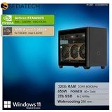 Sedatech - Gaming Mini-PC - Waterkoeling - AMD Ryzen 5 9600X - Geforce RTX4060Ti - 32Gb DDR5 - 2Tb SSD M.2 - Windows 11