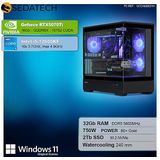 Sedatech - Pro Gaming PC - Waterkoeling - Intel i5-12600KF - Geforce RTX5070Ti - 32Gb DDR5 - 2Tb SSD M.2 - Windows 11 - Desktop computer