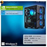 Sedatech - Advanced Gaming PC - Intel i5-12600KF - Geforce RTX5070 - 32Gb DDR5 - 2Tb SSD M.2 - Desktop computer