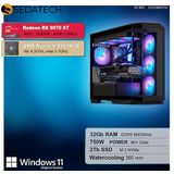 Sedatech - Advanced Gaming PC - Waterkoeling - AMD Ryzen 9 9950X3D - 16x 4.3GHz - Radeon RX 9070XT - 32Gb DDR5 - 2Tb SSD M.2 - Desktop computer
