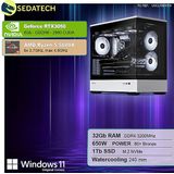 Sedatech - Advanced Gaming PC - Waterkoeling - AMD Ryzen 5 5600X - Geforce RTX3050 - 32Gb RAM - 1Tb SSD M.2 - Windows 11