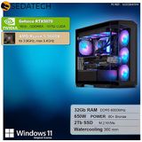 Sedatech - Advanced Gaming PC - Waterkoeling - AMD Ryzen 5 9600X - Geforce RTX5070 - 32Gb DDR5 - 2Tb SSD M.2 - Desktop computer