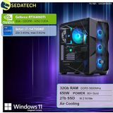 Sedatech - Advanced Gaming PC - Desktop Computer - Intel i7-14700KF - Geforce RTX4060Ti - 32Gb DDR5 - 2Tb SSD M.2 - Windows 11