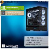 Sedatech Pro Gaming PC Waterkoeling XL Vision - Desktop Computer - AMD Ryzen 9 7900X - 64Gb DDR5 - 2Tb SSD M.2 - Windows 11