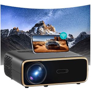 Spoused Beamer - Full-HD - 12.000 Lumen - Streamen Vanaf Je Telefoon Met WiFi - Mini Beamer - Zwart - Android