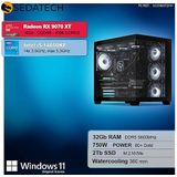 Sedatech Pro Gaming PC - Waterkoeling - Intel i5-14600KF - Radeon RX 9070XT - 32Gb DDR5 - 2Tb SSD M.2 - Desktop computer