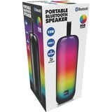 Bluetooth - Draagbare Partybox - RGB Licht - 2.5 Uur Batterijduur - USB-C, Aux, TF-Kaart - 8,5 x 8,5 x 24,5 cm