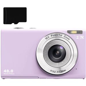 Digitale camera 48MP 2,7K FHD 16x digitale zoom, webcam, autofocus