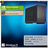 Sedatech Mini-PC Werkstation - Micro ATX - AMD Ryzen 5 7600X - Geforce RTX4060 - 32Gb DDR5 - 2Tb SSD M.2 - Windows 11 - Desktop computer