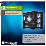 Sedatech - Advanced Gaming PC Maxi Vision - Desktop Computer - AMD Ryzen 9 7900X3D - 32Gb DDR5 - 2Tb SSD M.2 - Windows 11