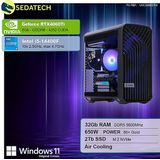 Sedatech - Werkstation Compact ATX - Intel i5-14400F - Geforce RTX4060Ti - 32Gb DDR5 - 2Tb SSD M.2 - Windows 11 - Desktop computer