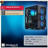 Sedatech - Pro Gaming PC - AMD Ryzen 9 9900X3D - Radeon RX 9070XT - 32GB DDR5 - 2TB SSD M.2 - Desktop Computer