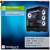 Sedatech - Advanced Gaming PC - Waterkoeling - Intel i5-14600KF 14x 3.5GHz - Geforce RTX4060 - 32Gb DDR5 - 2Tb SSD M.2 - Windows 11