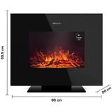 Cecotec Readywarm 2700 Design Flames - Elektrische Open Haard - Zwart - 2000W