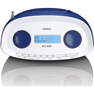 Lenco SCD-69 - Draagbare Radio CD Speler - Blauw - DAB+ en USB-ingang