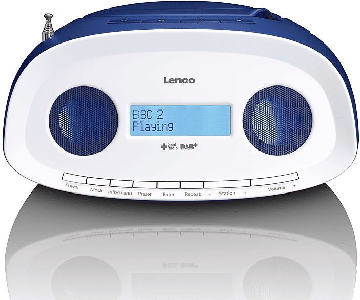 Lenco SCD-69 - Draagbare Radio CD Speler - Blauw - DAB+ en USB-ingang
