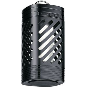 Draadloze Bluetooth Speaker met Lantaarn - Muziekbox met RGB Lichtshow en Vlam Effect - Party Speaker met 24 uur Speeltijd - Compact en Stijlvol - Zwart