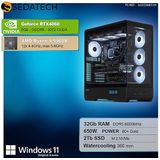 Sedatech - Advanced Gaming PC - Waterkoeling - AMD Ryzen 9 9900X 12x 4.4GHz - Geforce RTX4060 - 32Gb DDR5 - 2Tb SSD M.2 - Windows 11 - Desktop computer
