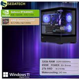 Sedatech - Advanced Gaming PC - Waterkoeling - AMD Ryzen 5 7500F - Geforce RTX4060Ti - 32Gb DDR5 - 2Tb SSD M.2 - Windows 11