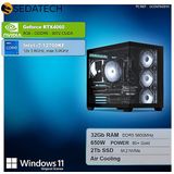Sedatech - Pro Gaming PC Maxi Vision - Desktop Computer - Intel i7-12700KF - Geforce RTX4060 - 32Gb DDR5 - 2Tb SSD M.2 - Windows 11