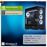 Sedatech - Pro Gaming PC - Waterkoeling XL Vision - AMD Ryzen 9 9900X - Geforce RTX5090 - 64Gb DDR5 - 2Tb SSD M.2 - Desktop computer