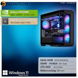 Sedatech - Pro Gaming PC - Waterkoeling - AMD Ryzen 9 9950X3D - 64GB DDR5 - 2TB SSD M.2 - Windows 11 - Desktop computer
