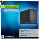 Sedatech Mini-PC Werkstation - Micro ATX - Intel i7-12700KF - Geforce RTX4060 - 32Gb RAM - 2Tb SSD - Windows 11 - Desktop computer