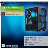Sedatech - Advanced Gaming PC - AMD Ryzen 7 9700X - Geforce RTX4060 - 32Gb DDR5 - 2Tb SSD M.2 - Desktop computer