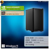 Sedatech - Silent Gaming PC - AMD Ryzen 7 5700X - Geforce RTX4060Ti - 32Gb RAM - 2Tb SSD M.2 - Windows 11 - Desktop computer